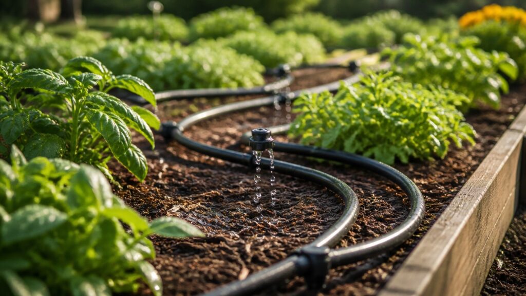 garden bed drip system
