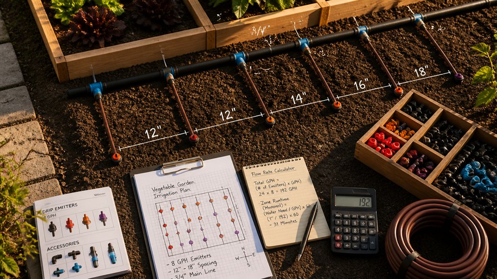 irrigation layout and needs