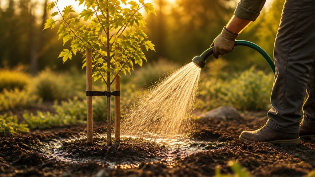 tree care during establishment